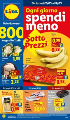 Anteprima del volantino Lidl - Ogni giorno spendi meno valido a partire dal 01.03.2026