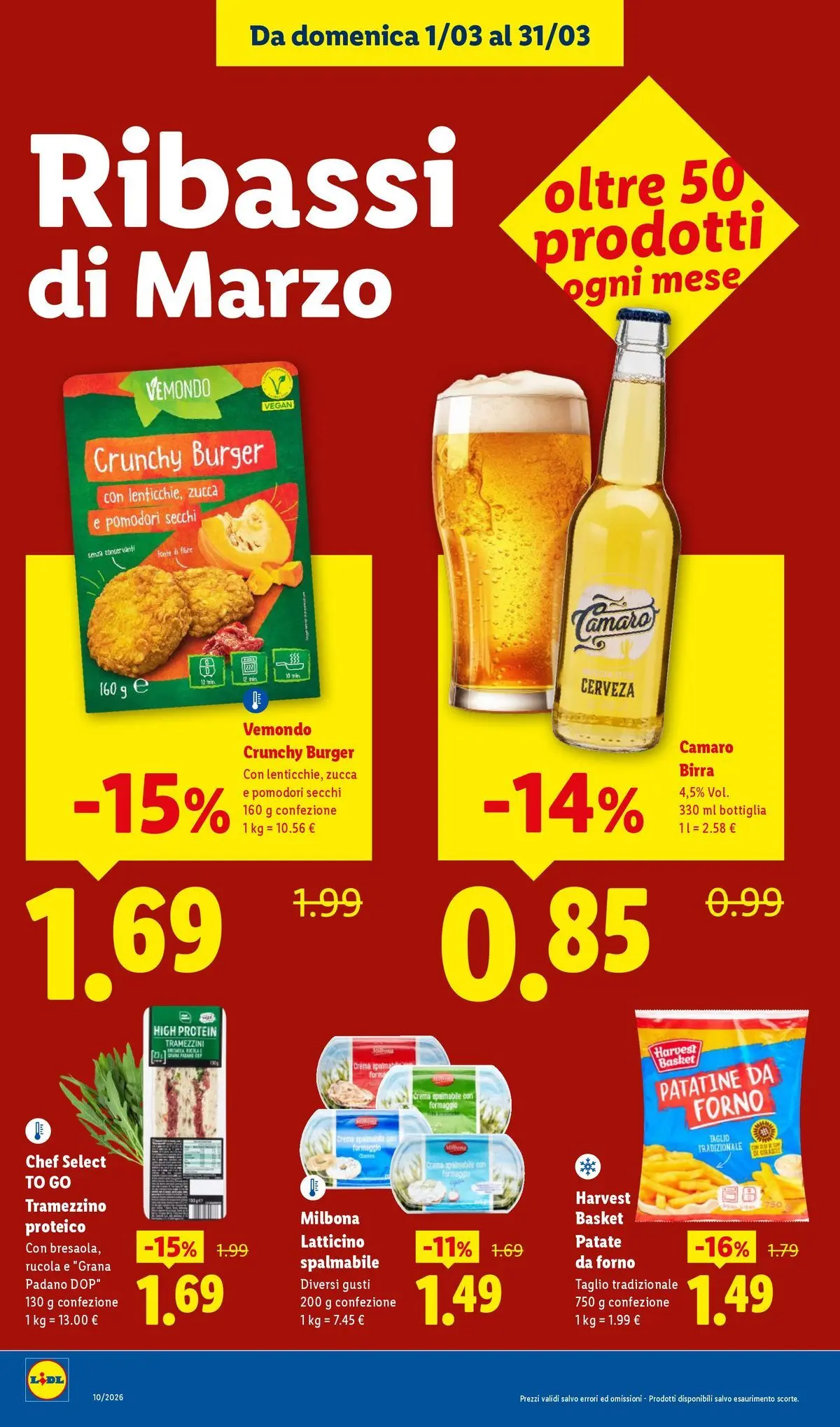 LIDL volantino della prossima settimana dal ﻿02/03/2026﻿ 📣 | Pagina: 12 | Prodotti: Patate, Forno, Bottiglia, Pomodori secchi