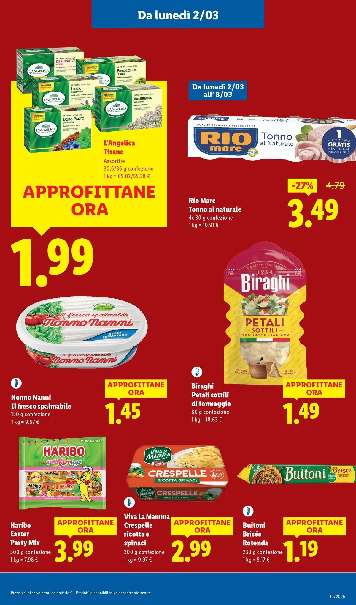 LIDL volantino della prossima settimana dal ﻿02/03/2026﻿ 📣 | Pagina: 15 | Prodotti: Latte, Tonno, Tonno al naturale, Ricotta