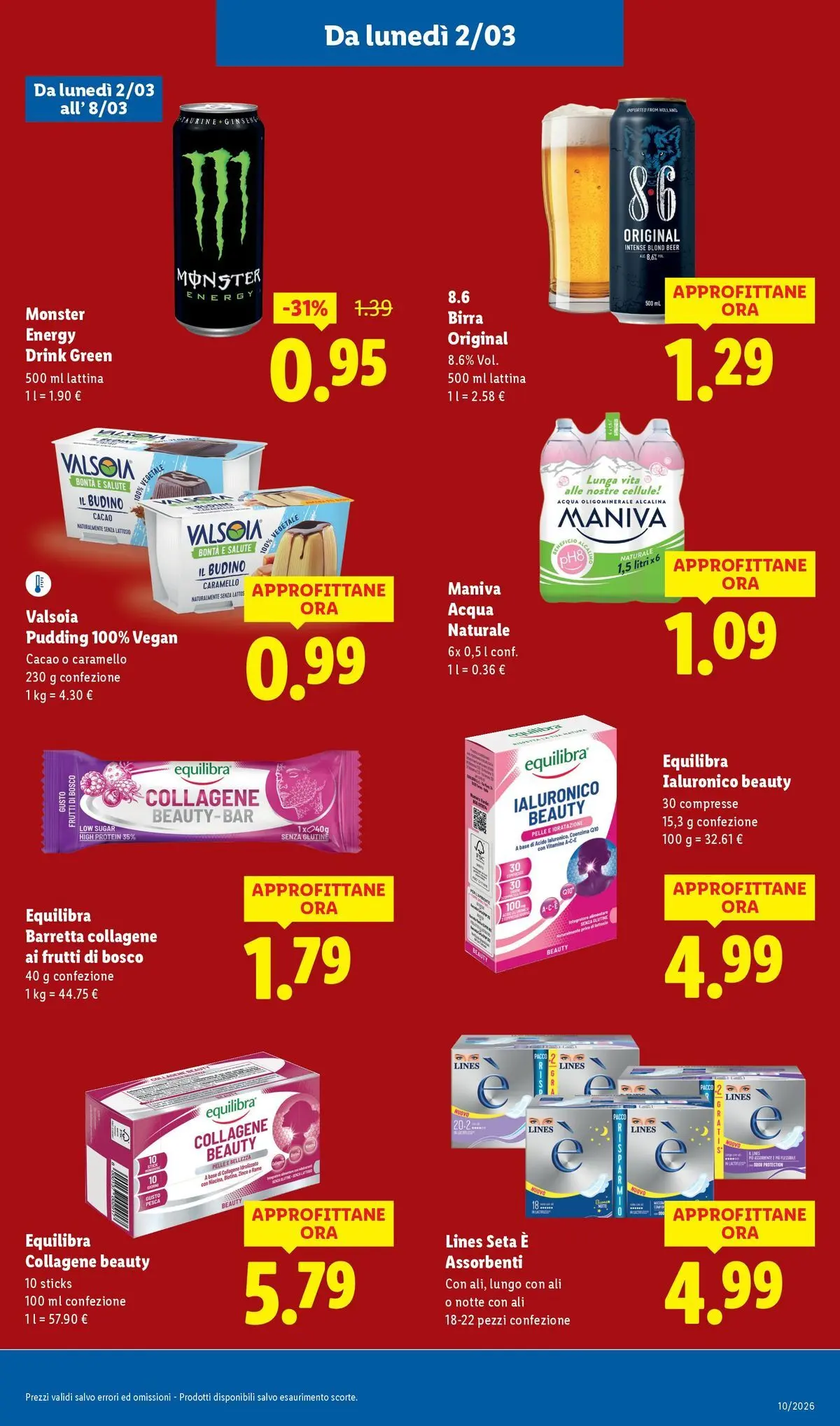 LIDL volantino della prossima settimana dal ﻿02/03/2026﻿ 📣 | Pagina: 17 | Prodotti: Acqua, Barretta, Cacao, Budino