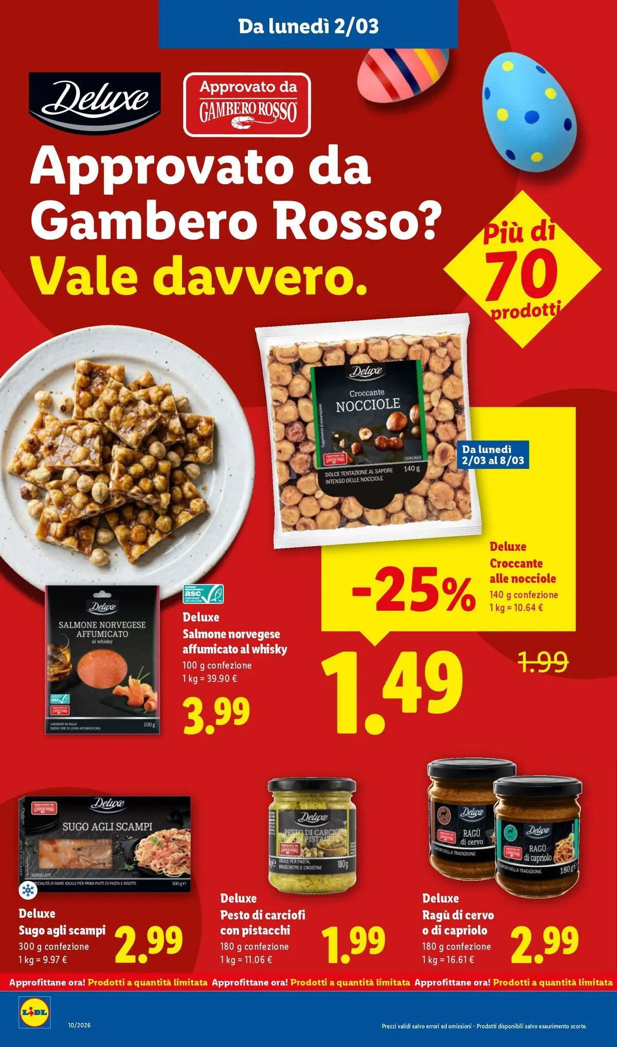 LIDL volantino della prossima settimana dal ﻿02/03/2026﻿ 📣 | Pagina: 18 | Prodotti: Salmone, Nocciole, Carciofi, Ragú