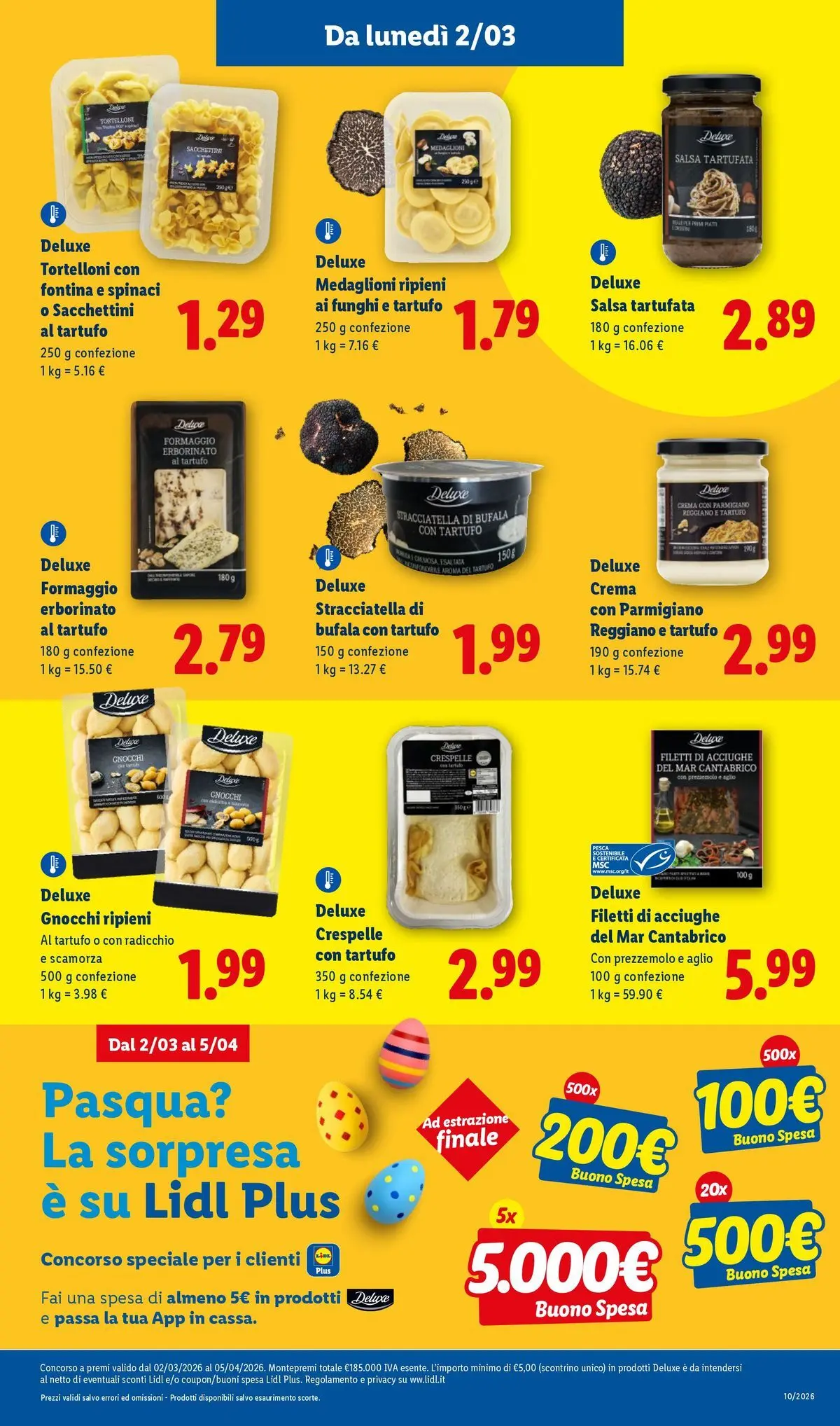 LIDL volantino della prossima settimana dal ﻿02/03/2026﻿ 📣 | Pagina: 21 | Prodotti: Formaggio, Pasta, Tortelloni, Parmigiano reggiano
