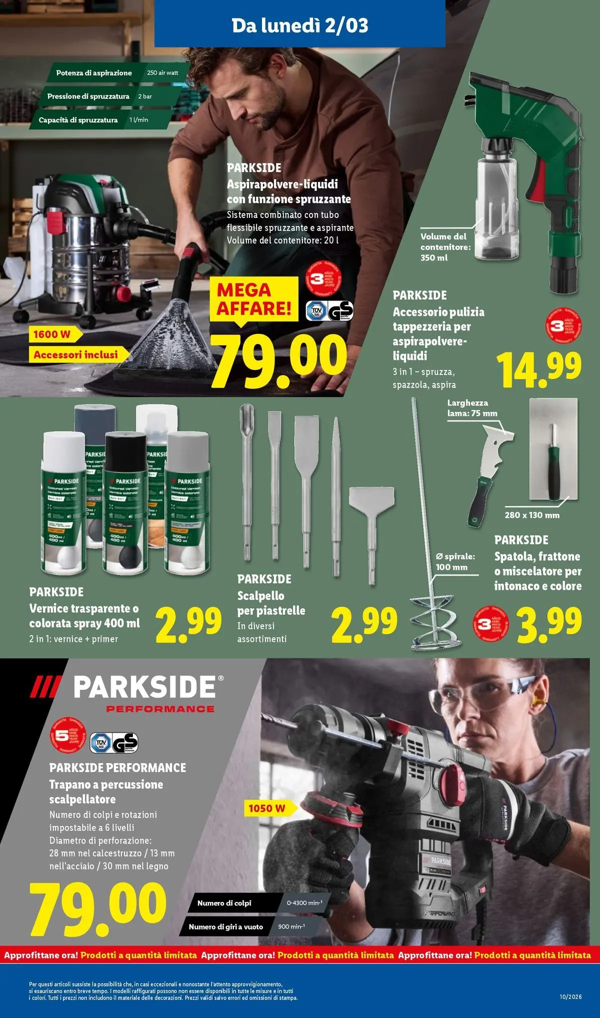 LIDL volantino della prossima settimana dal ﻿02/03/2026﻿ 📣 | Pagina: 33 | Prodotti: Tubo, Trapano, Miscelatore, Contenitore