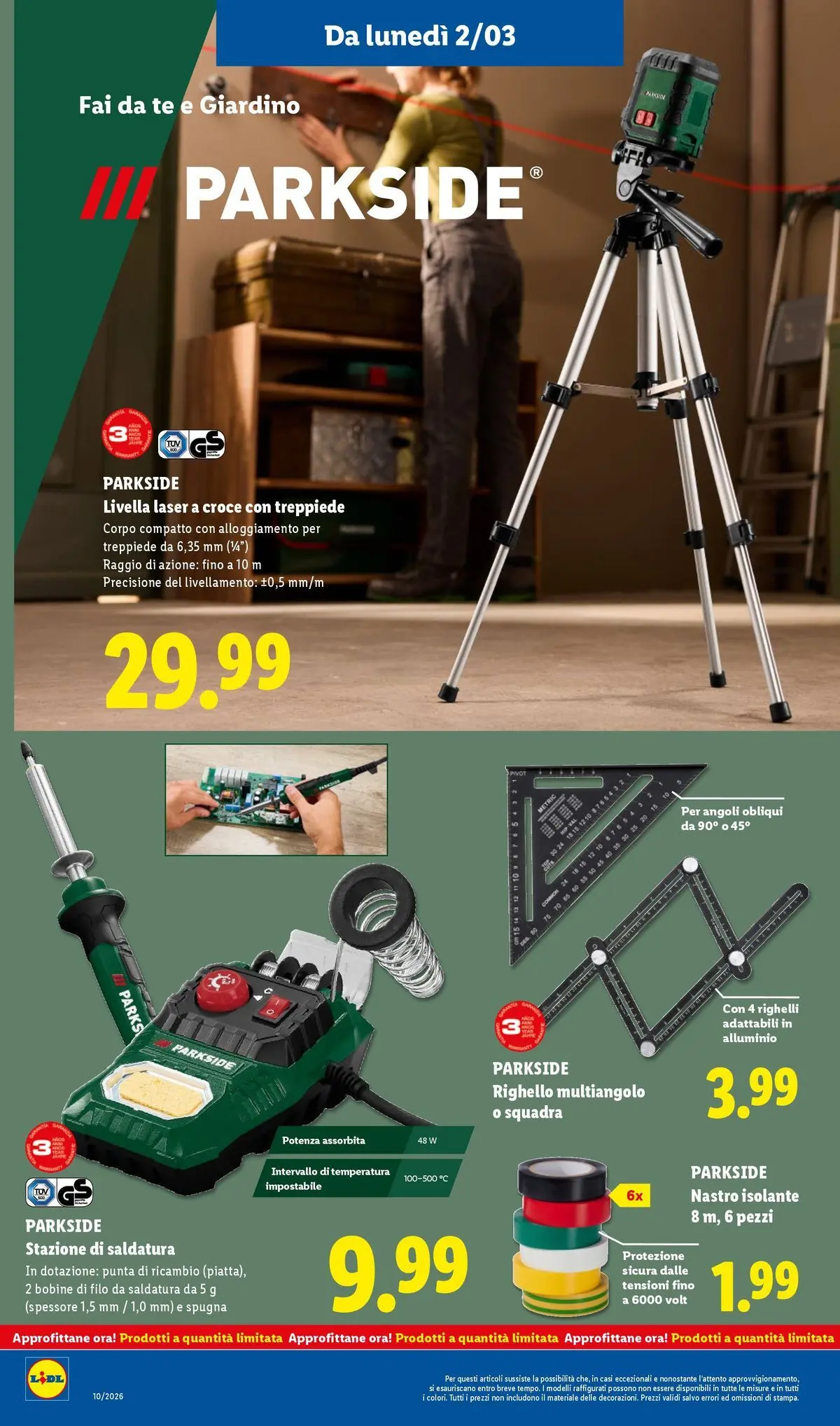 LIDL volantino della prossima settimana dal ﻿02/03/2026﻿ 📣 | Pagina: 34 | Prodotti: Spugna, Tè, Alluminio