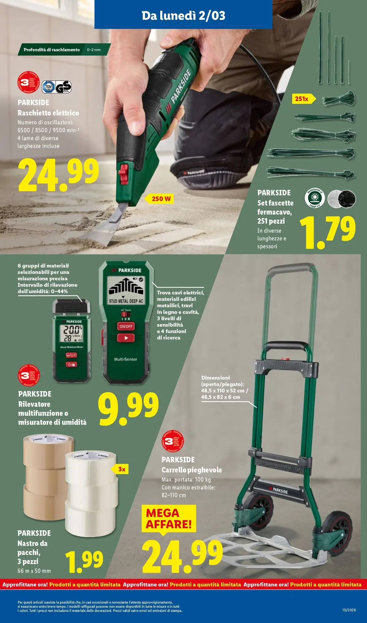 LIDL volantino della prossima settimana dal ﻿02/03/2026﻿ 📣 | Pagina: 35 | Prodotti: Carrello, Fascette, Trolley