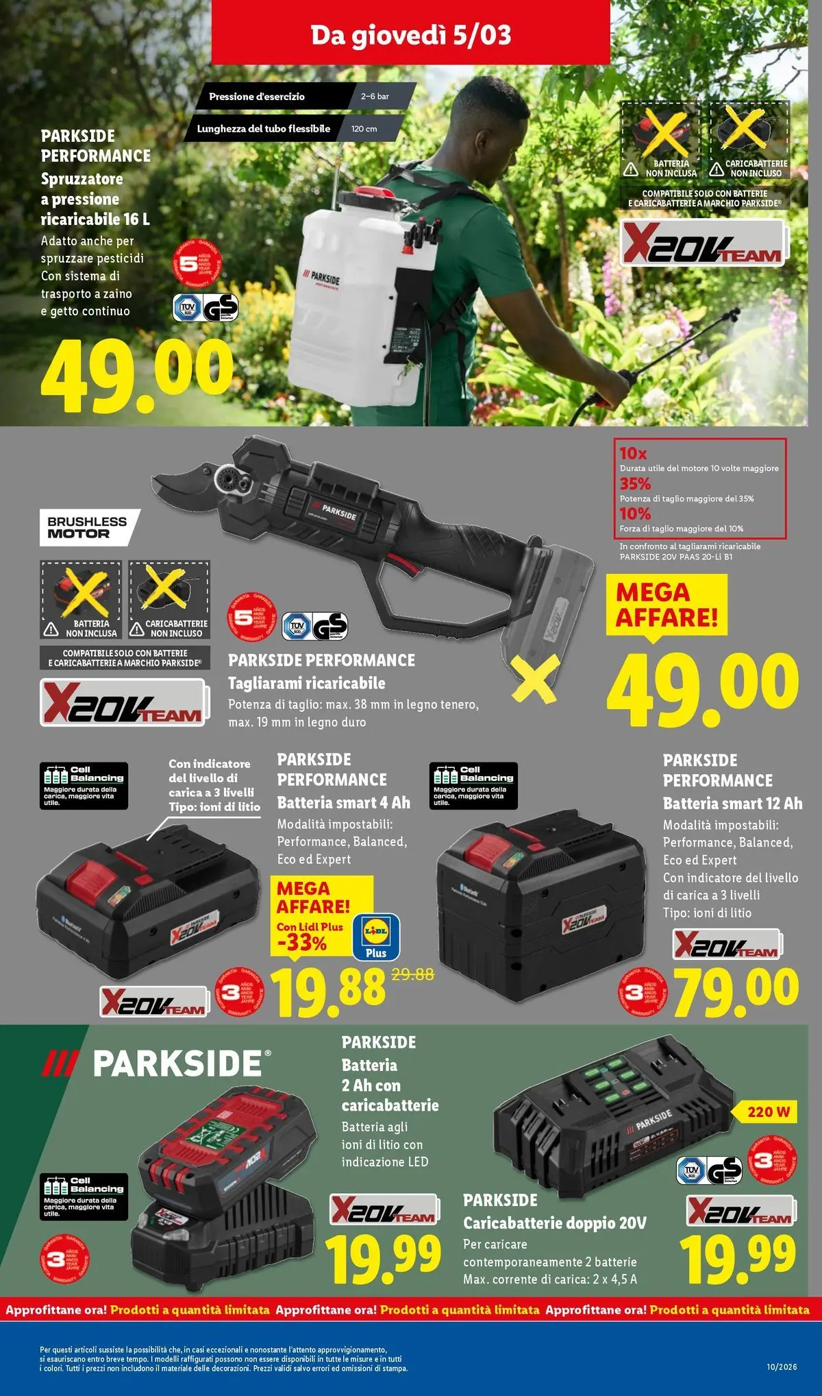 LIDL volantino della prossima settimana dal ﻿02/03/2026﻿ 📣 | Pagina: 43 | Prodotti: Zaino, Tubo, Batteria, Caricabatterie