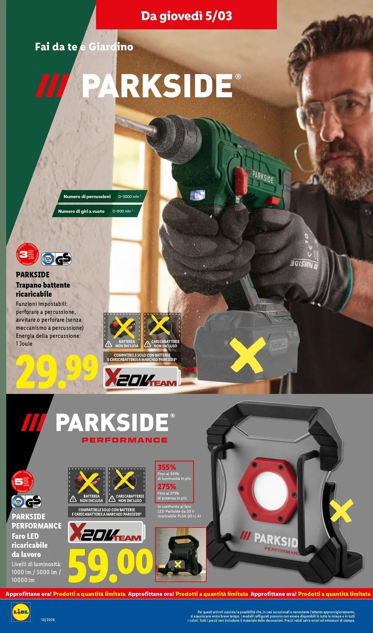 LIDL volantino della prossima settimana dal ﻿02/03/2026﻿ 📣 | Pagina: 47 | Prodotti: Trapano, Batteria, Batterie, Caricabatterie
