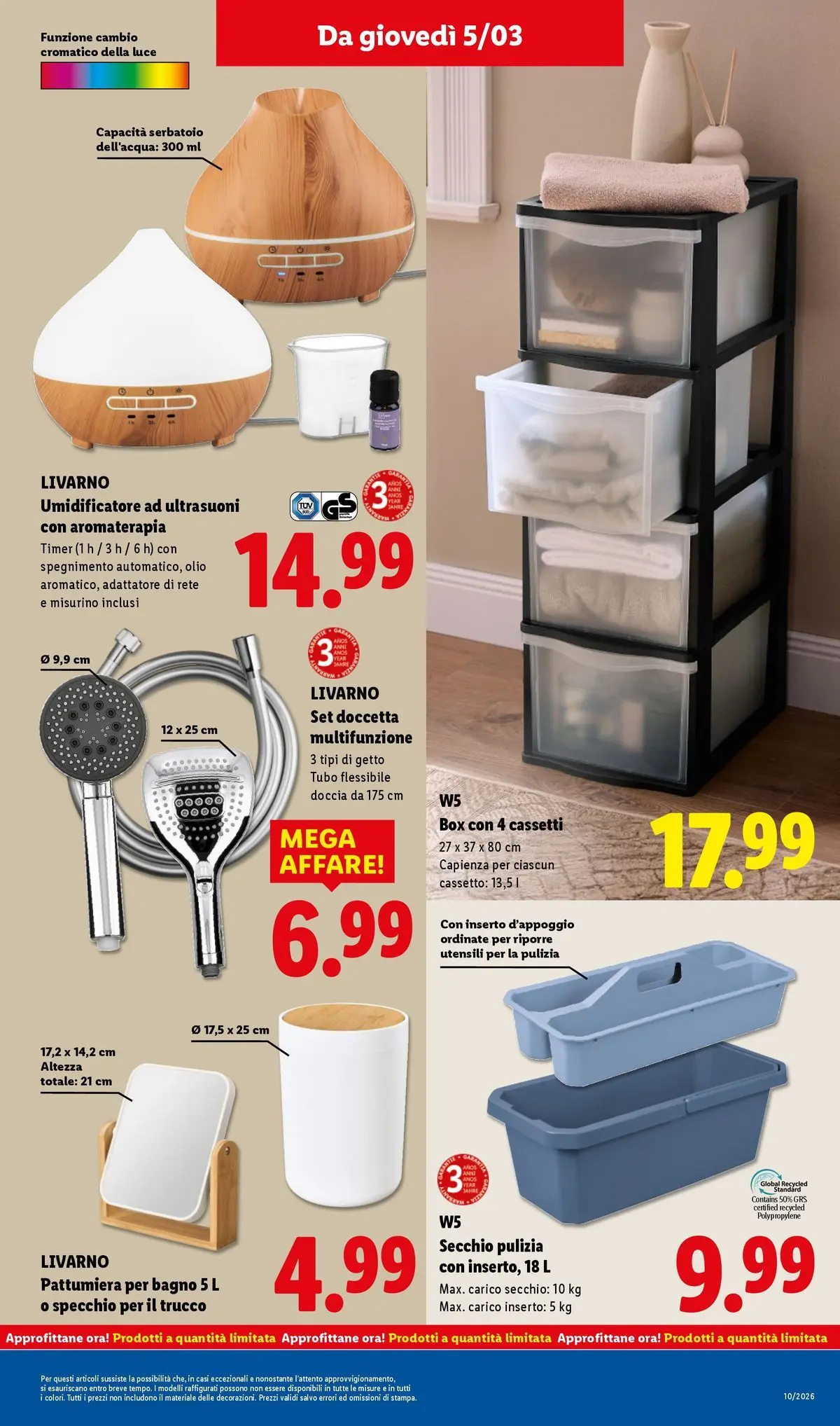 LIDL volantino della prossima settimana dal ﻿02/03/2026﻿ 📣 | Pagina: 50 | Prodotti: Olio, Pattumiera, Bagno, Doccia