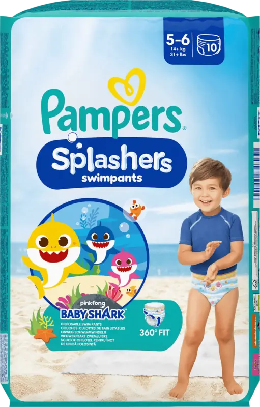Pampers Schwimmwindeln Splashers Gr.5-6 (14+ kg)