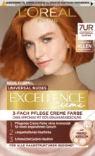 dm drogerie markt L'OR&Eacute;AL PARiS EXCELLENCE Creme Haarfarbe Universale Nude-T&ouml;ne - Nr. 7UR Universal Kupfer