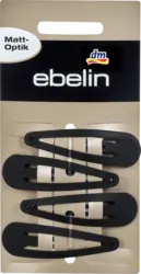 ebelin Haarspangen schwarz Matt-Optik