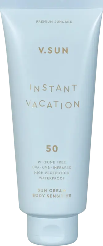 V.SUN Sonnencreme Instant Vacation sensitive LSF 50