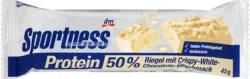 Sportness Proteinriegel Crispy White Chocolate
