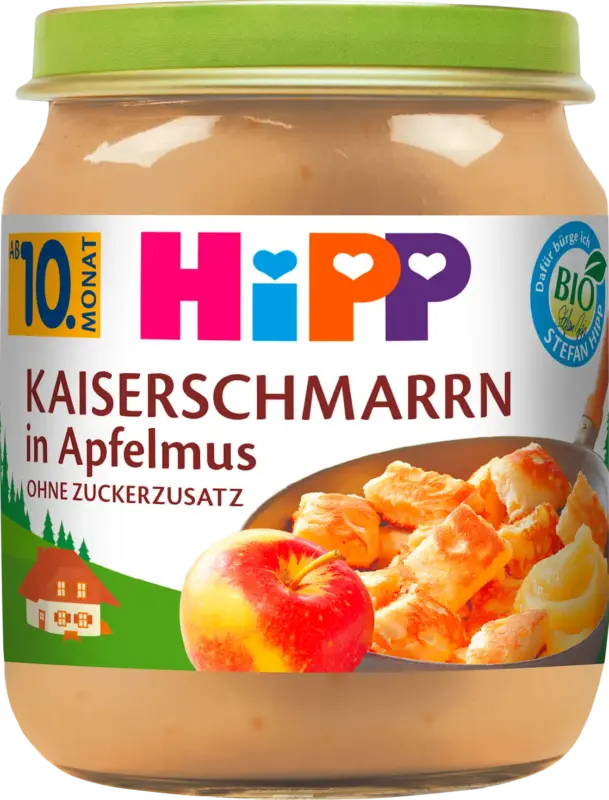 HiPP Kleine Mehlspeise Kaiserschmarrn in Apfelmus ab dem 10. Monat