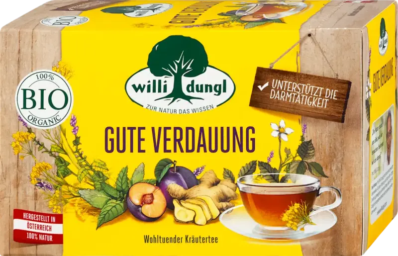 willi dungl Kr&auml;utertee Bio Gute Verdauung