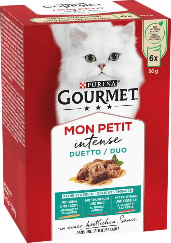 Purina Gourmet Nassfutter Katze mon Petit intense Duo