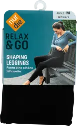 nur die Relax & Go Leggings Shaping schwarz, Gr. 40/42