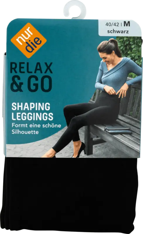 nur die Relax & Go Leggings Shaping schwarz, Gr. 40/42