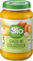 dmBio Gem&uuml;se mit S&uuml;&szlig;kartoffeln ab dem 5. Monat
