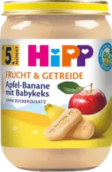 HiPP Frucht & Getreide Apfel-Banane mit Babykeks ab dem 5. Monat