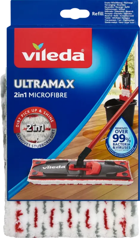 Vileda Bodenwischer Ersatzbezug UltraMax 2in1 Microfibre