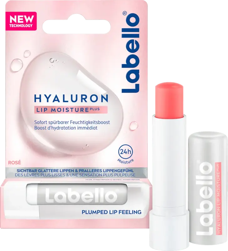 Labello Lippenpflege Stift Hyaluron Lip Moisture Ros&eacute;