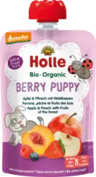 Holle Quetschie Berry Puppy Apfel & Pfirsich mit Waldbeeren ab dem 8. Monat