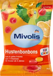 Mivolis Hustenbonbons f&uuml;r Kinder rote & gelbe Fr&uuml;chte zuckerfrei