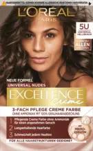 dm drogerie markt L'OR&Eacute;AL PARiS EXCELLENCE Creme Haarfarbe Universale Nude-T&ouml;ne - Nr. 5U Universal Hellbraun