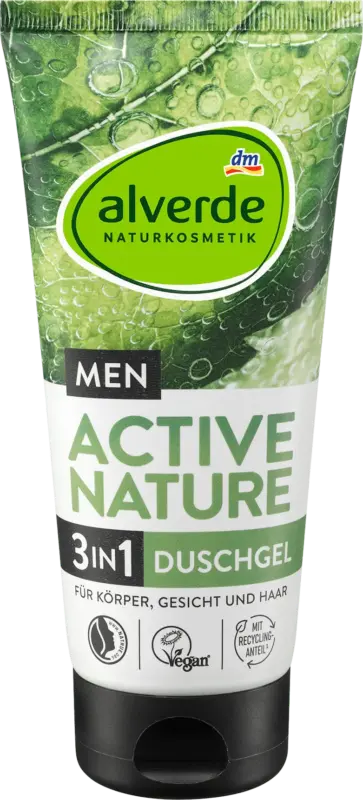 alverde MEN Duschgel 3in1 Active Nature