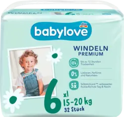 babylove Windeln Premium Gr. 6 XL (15-20 kg)