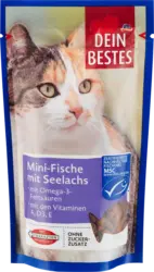 Dein Bestes Katzenleckerli Mini-Fische mit Seelachs
