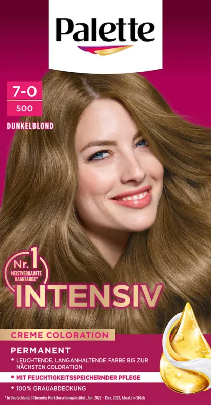 Palette Intensive Color Creme Intensiv-Creme-Coloration 500 Dunkelblond