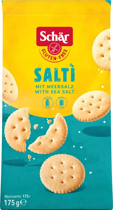 Sch&auml;r Cracker Salti mit Meersalz Glutenfrei