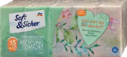 Soft&Sicher Taschent&uuml;cher Recycling 4-lagig