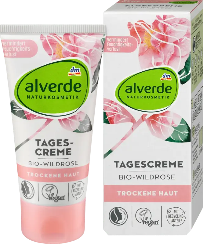 alverde NATURKOSMETIK Feuchtigkeitscreme Bio-Wildrose