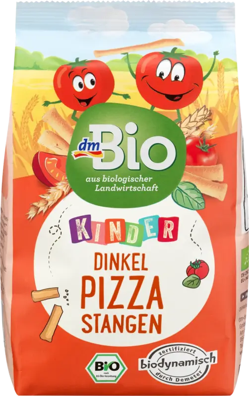 dmBio Kindersnack Dinkel Pizza Stangen, ab 3 Jahren