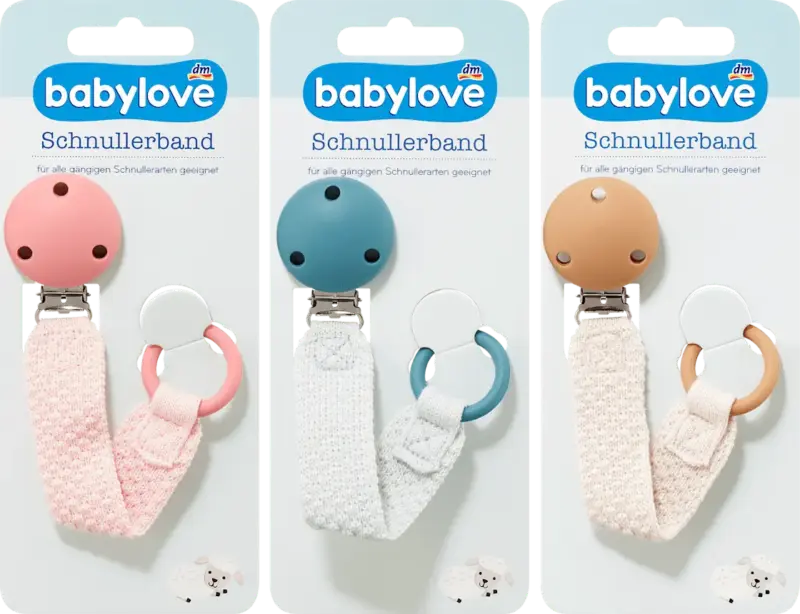 babylove Schnullerband sortiert