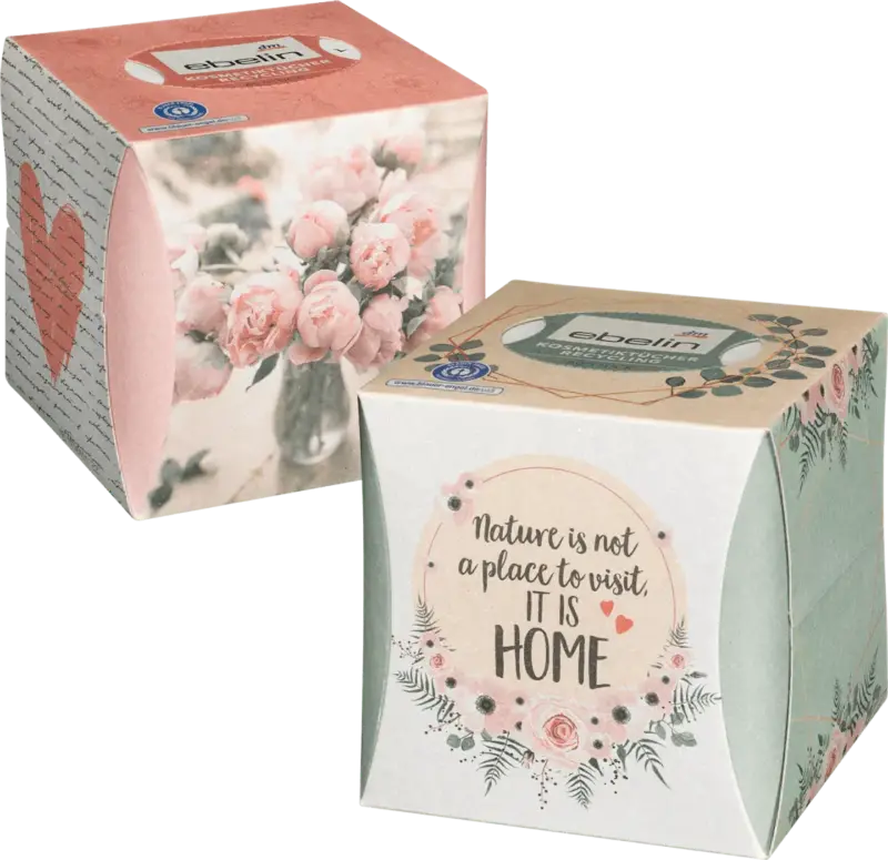 ebelin Kosmetikt&uuml;cherbox Recycling sortiert