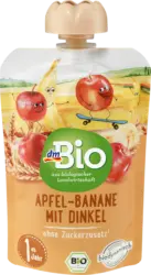 dmBio Quetschie Apfel-Banane mit Dinkel ab 1 Jahr