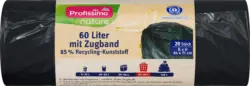 Profissimo M&uuml;llbeutel 60 l mit Zugband nature