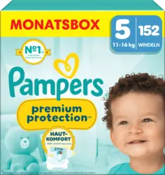 Pampers Windeln Premium Protection Gr. 5 Junior (11-16 kg) Monatsbox