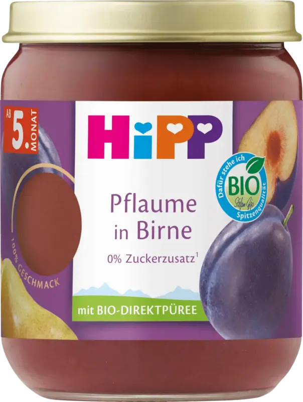 HiPP Fr&uuml;chte Pflaume in Birne ab 5. Monat