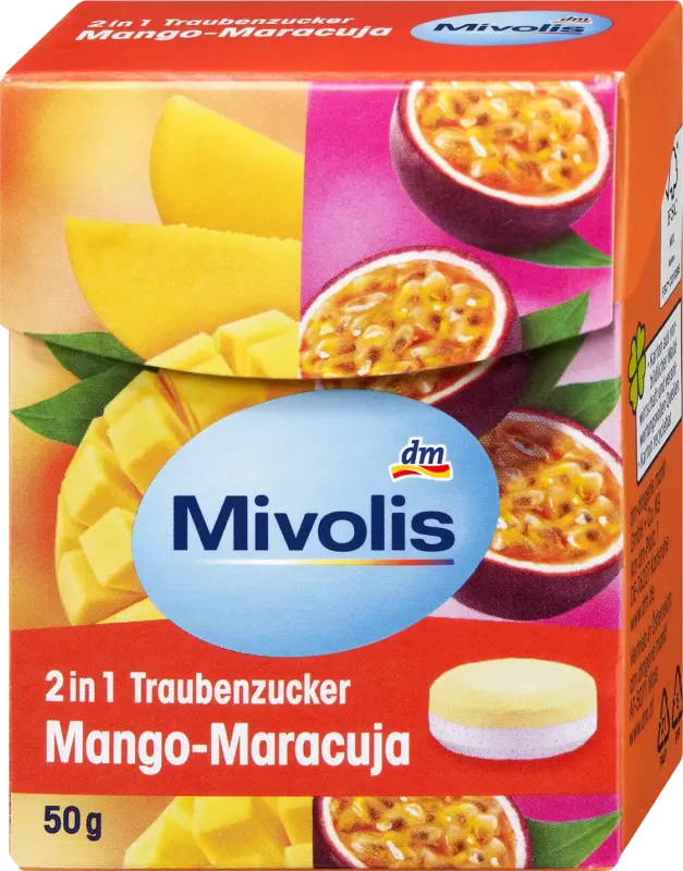 Mivolis Traubenzucker 2in1 Mango-Maracuja