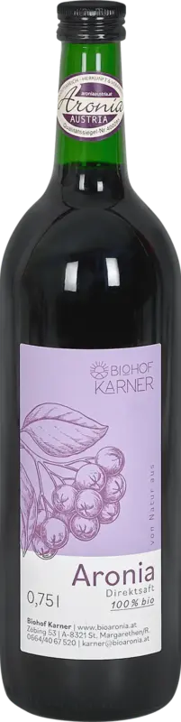 Biohof Karner Direktsaft Aronia