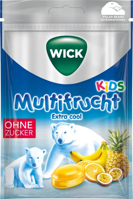 WICK Bonbons Multifrucht Kids zuckerfrei