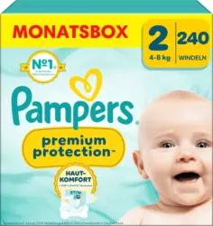 Pampers Windeln Premium Protection Gr. 2 Mini (4-8 kg) Monatsbox