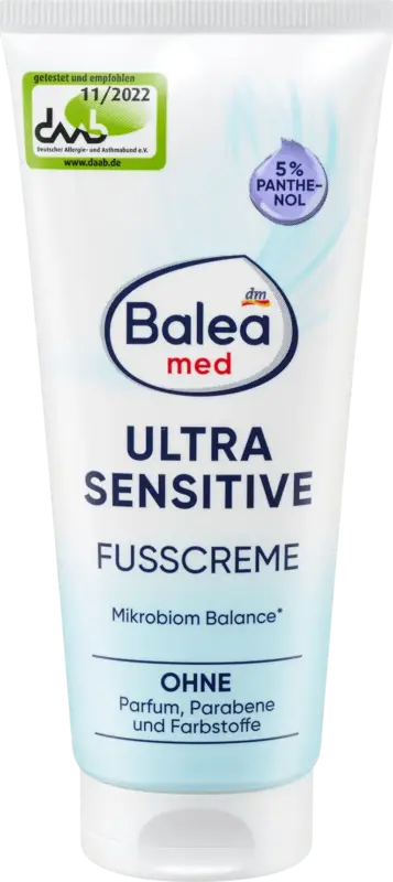Balea med Fu&szlig;creme Ultra Sensitive
