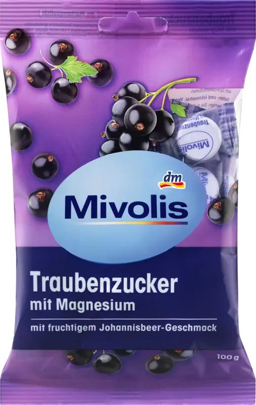 Mivolis Traubenzucker Magnesium Johannisbeer