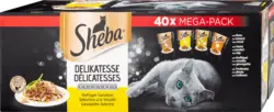 Sheba Nassfutter Katze Delikatesse Gefl&uuml;gelvariation Mega Pack